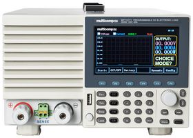 MP710771 - DC Electronic Load, Multicomp Pro DC Electronic Loads, 300 W, Programmable, 0 V, 150 V, 40 A - MULTICOMP PRO