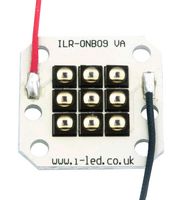 ILR-IO09-85ML-SC201-WIR200. - IR LED Module, 9 Chip, 850 nm, 6.164 W/Sr, Square PCB/M3 Hole, 15.75 V, 200 mm Red & Black - INTELLIGENT LED SOLUTIONS