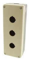 FB3W-311Z - Control Station Enclosure, 3 Hole, Polycarbonate, IP65/NEMA 4X, Beige, 22 mm Cutout Dia, FB3W Series - IDEC