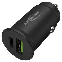 1000-0029 - USB Charger, In Car, USB Type A / USB Type C, 3 A, 2 Ports, 12 V/ 24 V in - ANSMANN