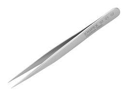 92 21 07 - Tweezers, General Purpose, Straight, Pointed, 110 mm, Stainless Steel - KNIPEX