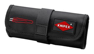 92 00 04 - Tweezer Set, 5 Piece, Universal, Insulated, Stainless Steel Body, Roll-up Pouch - KNIPEX