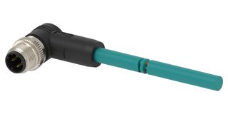 TAD1423A201-250 - Sensor Cable, D-Code, 90° M12 Plug, Free End, 4 Positions, 25 m, 82 ft - TE CONNECTIVITY