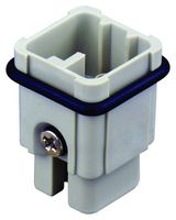 T2020072101-000 - Heavy Duty Connector, HD, Insert, 7+PE Contacts, H3A, Plug, Crimp Pin - Contacts Not Supplied - TE CONNECTIVITY