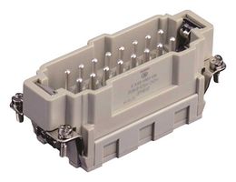 T2040323101-000 - Heavy Duty Connector, HE, Insert, 16+PE Contacts, H16B, Plug, Spring Pin - TE CONNECTIVITY