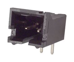 103635-1 - Pin Header, Wire-to-Board, 2.54 mm, 1 Rows, 2 Contacts, Through Hole Right Angle, AMPMODU MTE - AMP - TE CONNECTIVITY
