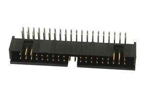 1-5103310-0 - Pin Header, Wire-to-Board, 2.54 mm, 2 Rows, 50 Contacts, Through Hole Right Angle, AMP-LATCH - AMP - TE CONNECTIVITY