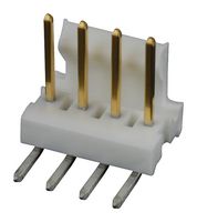 3-641216-4 - Pin Header, Wire-to-Board, 2.54 mm, 1 Rows, 4 Contacts, Through Hole Right Angle, MTA-100 - AMP - TE CONNECTIVITY