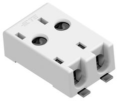 2834385-2 - Lighting Connector, Poke-In, Buchanan WireMate Series, 2 Contacts, Receptacle, 4 mm, Surface Mount - TE CONNECTIVITY