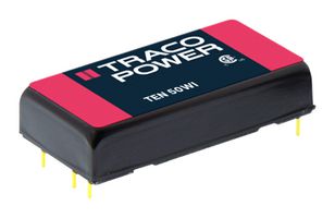 TEN 50-4812WI - Isolated Through Hole DC/DC Converter, ITE, 4:1, 50 W, 1 Output, 12 V, 4.17 A - TRACO POWER