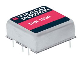 THN 15-2415WI - Isolated Through Hole DC/DC Converter, ITE, 4:1, 15 W, 1 Output, 24 V, 625 mA - TRACO POWER