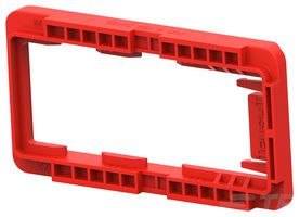 2203876-1 - Connector Accessory, Red, Mounting Clip, AMP AMPSEAL 16 Series 2272889 Headers, AMPSEAL 16 - TE CONNECTIVITY