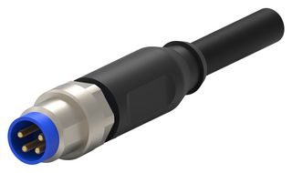 2273002-1 - Sensor Cable, M8 Plug, Free End, 4 Positions, 1.5 m, 4.9 ft - TE CONNECTIVITY