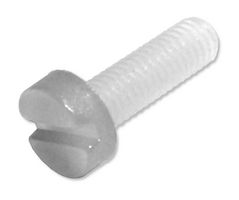 MP008073 - Screw, Cheese Head Slotted, M3, Nylon (Polyamide), 10 mm Length - MULTICOMP PRO