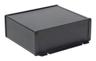 1457U1602BK - Metal Enclosure, Wall Mount, Extruded Aluminium, 68.07 mm, 191.01 mm, 160.02 mm, IP65 - HAMMOND