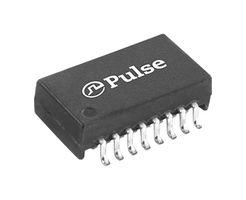 HX1098NL - Ethernet & LAN Transformer, 10/100 Base-TX PoE, 1 Port, 1:1, 350 µH, 1.5 kV, Surface Mount - PULSE ELECTRONICS