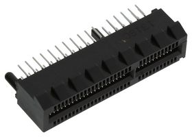 87715-9105 - Card Edge Connector, Dual Side, 1.57 mm, 64 Contacts, Through Hole Mount, Straight, Solder - MOLEX