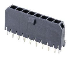 43650-0818 - Pin Header, Power, Wire-to-Board, 3 mm, 1 Rows, 8 Contacts, Through Hole Straight - MOLEX