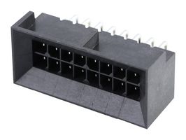 44428-1601 - Pin Header, Board-to-Board, 3 mm, 2 Rows, 16 Contacts, Through Hole Right Angle - MOLEX