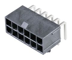 50-36-2296 - Pin Header, Power, Wire-to-Board, 4.2 mm, 2 Rows, 12 Contacts, Through Hole Right Angle - MOLEX