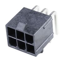 50-36-2462 - Pin Header, Power, Wire-to-Board, 4.2 mm, 2 Rows, 6 Contacts, Through Hole Right Angle - MOLEX
