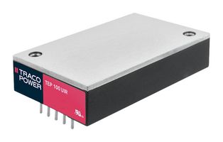 TEP 100-7218UIR - Isolated Through Hole DC/DC Converter, Railway, 12:1, 100 W, 1 Output, 48 V, 2.1 A - TRACO POWER