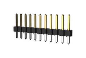68000-106HLF - Pin Header, Board-to-Board, 2.54 mm, 1 Rows, 6 Contacts, Through Hole Straight - AMPHENOL COMMUNICATIONS SOLUTIONS
