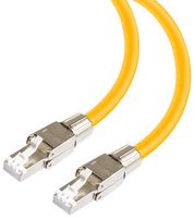 MP008779 - Ethernet Cable, Cat8, 2 m, 6.6 ft, RJ45 Plug to RJ45 Plug, Yellow - MULTICOMP PRO
