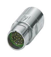 1629107 - Sensor Connector, M23 PRO Series, M23, Male, 17 Positions, Crimp Pin - Contacts Not Supplied - PHOENIX CONTACT