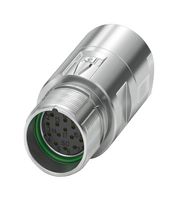 1629111 - Sensor Connector, M23 PRO Series, M23, Female, 17 Positions, Crimp Socket - Contacts Not Supplied - PHOENIX CONTACT