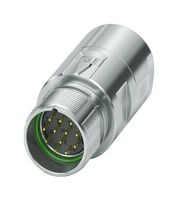 1629114 - Sensor Connector, M23 PRO Series, M23, Male, 12 Positions, Crimp Pin - Contacts Not Supplied - PHOENIX CONTACT