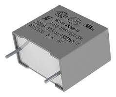 R41BN268050T0K - Safety Capacitor, Metallized PP, Radial Box - 2 Pin, 68000 pF, ± 10%, X1 / Y2, Through Hole - KEMET