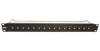 MP009000 - Patch Panel, BNC Patch Panel, 16 Ports, 1U, MP Slim BNC - MULTICOMP PRO