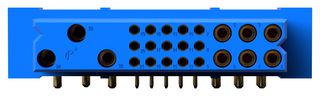 PCIH47F300A1/AA - Rectangular Power Connector, 47 Contacts, PCIH Series, Panel PCB Mount, Through Hole, Receptacle - POSITRONIC