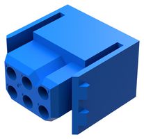 PLB06F300A1/AA - Rectangular Power Connector, 6 Contacts, PLB Series, Panel PCB Mount, Through Hole Straight, 5 mm - POSITRONIC