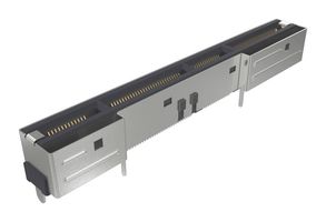 G64V35333HR - Card Edge Connector, Dual Side, 168 Contacts, Surface Mount, Straight, Solder - AMPHENOL COMMUNICATIONS SOLUTIONS