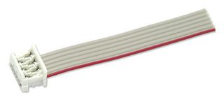 MP009097 - Ribbon Cable, IDC Receptacle to Free End, 6 Ways, 3.9 ", 100 mm, 1.27 mm - MULTICOMP PRO