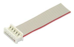 MP009112 - Ribbon Cable, IDC Receptacle to Free End, 10 Ways, 9.8 ", 250 mm, 1.27 mm - MULTICOMP PRO