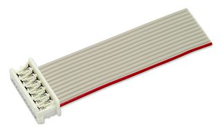 MP009117 - Ribbon Cable, IDC Receptacle to Free End, 12 Ways, 7.9 ", 200 mm, 1.27 mm - MULTICOMP PRO