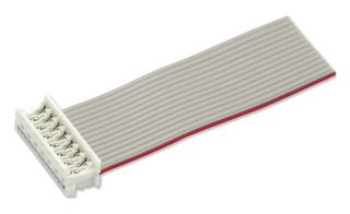MP009123 - Ribbon Cable, IDC Receptacle to Free End, 14 Ways, 7.9 ", 200 mm, 1.27 mm - MULTICOMP PRO