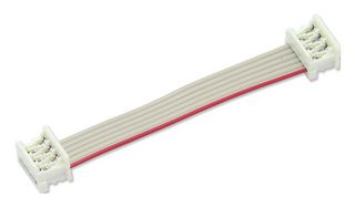 MP009129 - Ribbon Cable, IDC Receptacle to IDC Receptacle, 6 Ways, 7.9 ", 200 mm, 1.27 mm - MULTICOMP PRO
