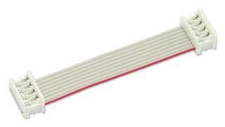 MP009135 - Ribbon Cable, IDC Receptacle to IDC Receptacle, 8 Ways, 7.9 ", 200 mm, 1.27 mm - MULTICOMP PRO