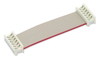 MP009145 - Ribbon Cable, IDC Receptacle to IDC Receptacle, 12 Ways, 3.9 ", 100 mm, 1.27 mm - MULTICOMP PRO