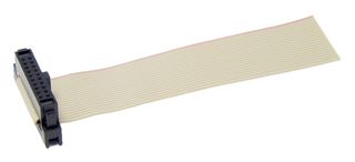 MP009178 - Ribbon Cable, IDC Receptacle to Free End, 20 Ways, 9.8 ", 250 mm, 1.27 mm - MULTICOMP PRO