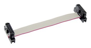 MP009197 - Ribbon Cable, IDC Receptacle to IDC Receptacle, 10 Ways, 11.8 ", 300 mm, 1.27 mm - MULTICOMP PRO