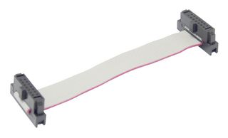 MP009199 - Ribbon Cable, IDC Receptacle to IDC Receptacle, 14 Ways, 3.9 ", 100 mm, 1.27 mm - MULTICOMP PRO
