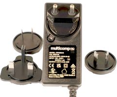 MP009247 - AC/DC Power Supply, ITE, 1 Output, 36 W, 24 VDC, 1.5 A - MULTICOMP PRO