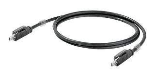 2725850050 - Ethernet Cable, SPE Jack to SPE Jack, STP (Shielded Twisted Pair), Black, 5 m, 16.4 ft - WEIDMULLER