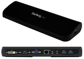 USB3SDOCKHDV - Docking Station, Universal USB 3.0, Laptop, Dual Video HDMI/DVI/VGA, Audio, Ethernet, 5 GBPS - STARTECH