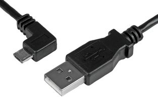 USBAUB50CMLA - USB Cable, Type A Plug to Micro Type B Plug, 500 mm, 19.7 ", USB 2.0, Black - STARTECH